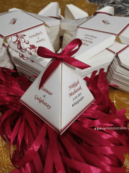 Pyramid Box with two colure Printing