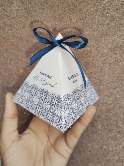Blue Print Triangle Box