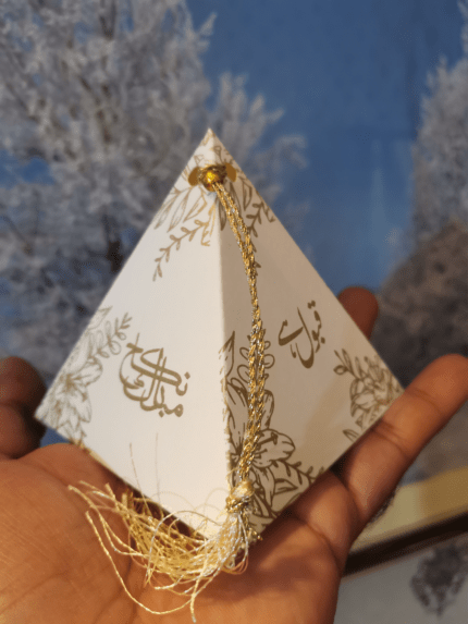 Stylish Triangle bid box with dori