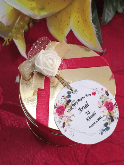 Flower Tin With Tag