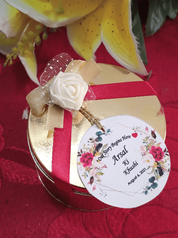 Flower Tin With Tag