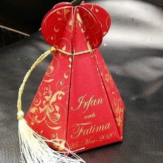 Red and Golden Bottle Style Bid Box