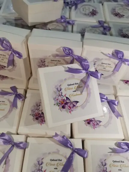 Floral Bid Box with small bow