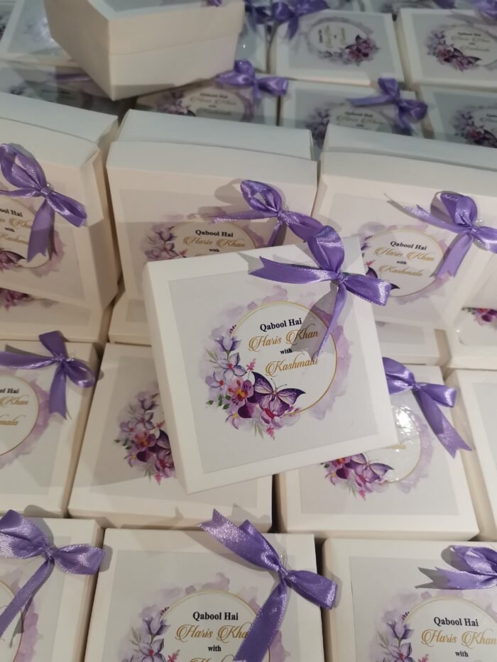 Floral Bid Box with small bow