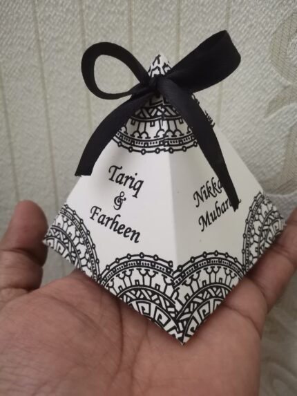 Black Printing Pyramid bid box