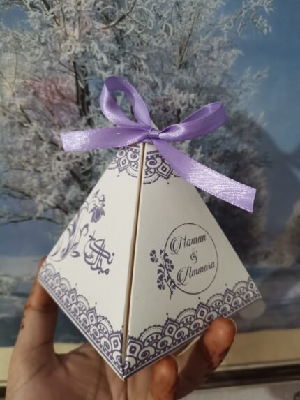 Purple Printing Pyramid Bid Box