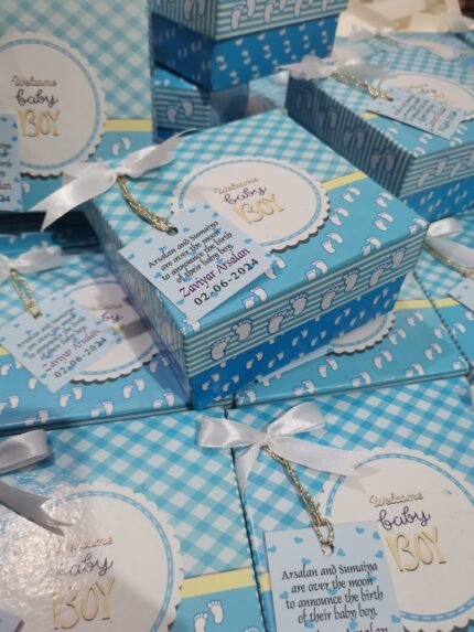 Baby Boy Announcement Box