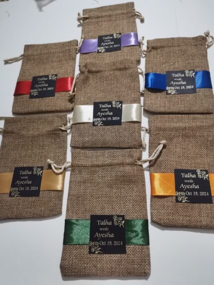 Bid Pouches with Black Tag