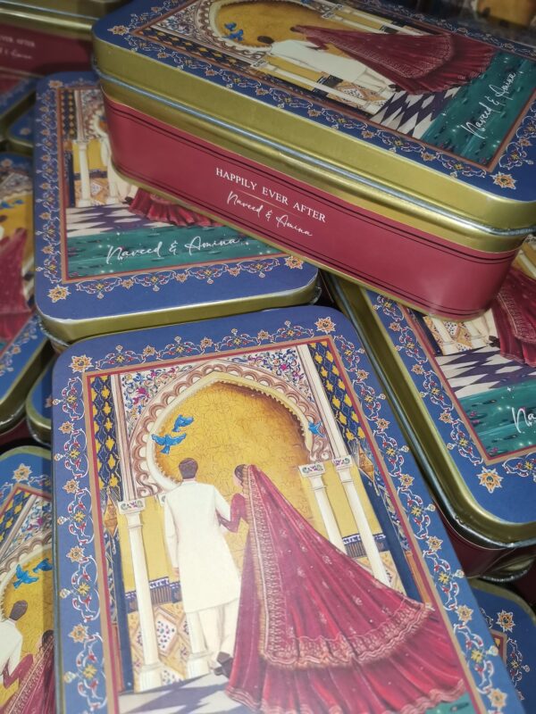 Half kg Couple Tin Box