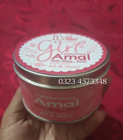 Baby Girl Tin Box