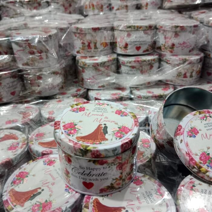 Printed Tin Box with Couple Pic