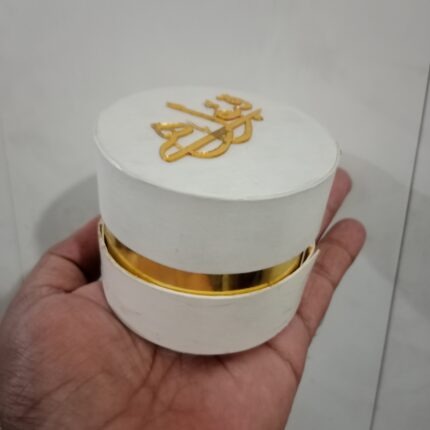 Round Card Borad Box With Acrylic Qabool Hai