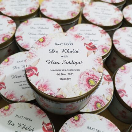 Tin Bid Box With Name