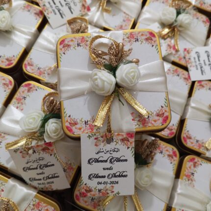 Tin Box With Flowers