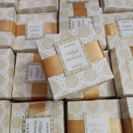 Golden And White Bid Box